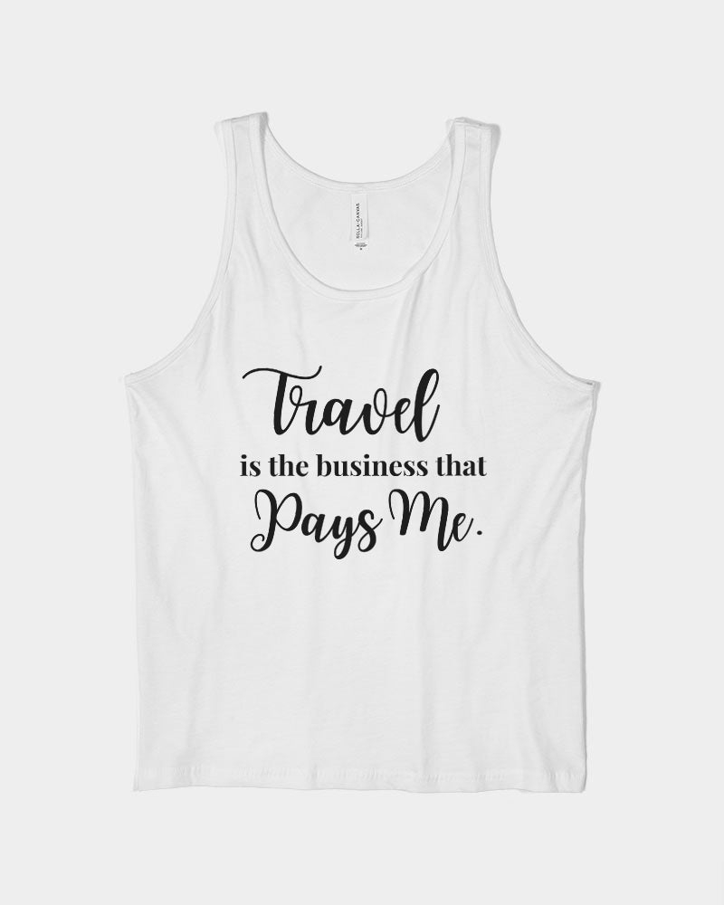 Travel is the Business Unisex Jersey Tank | Bella + Canvas