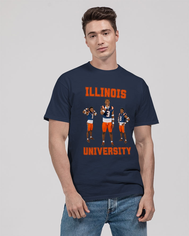 Illinois - 6 Front Unisex Heavy Cotton T-Shirt | Gildan