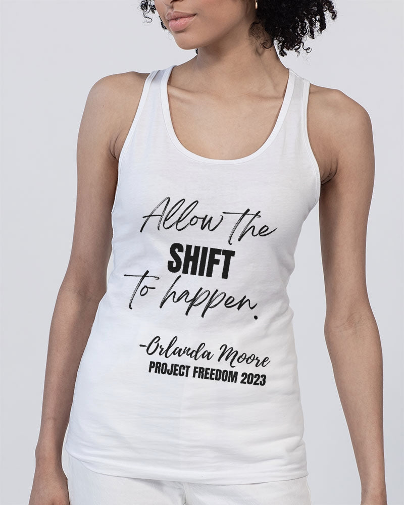 Allow the SHIFT to happen - Black Unisex Jersey Tank | Bella + Canvas