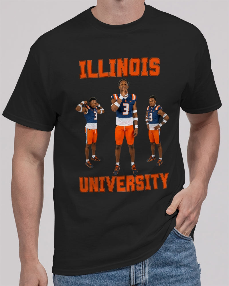 Illinois - 6 Front Unisex Heavy Cotton T-Shirt | Gildan