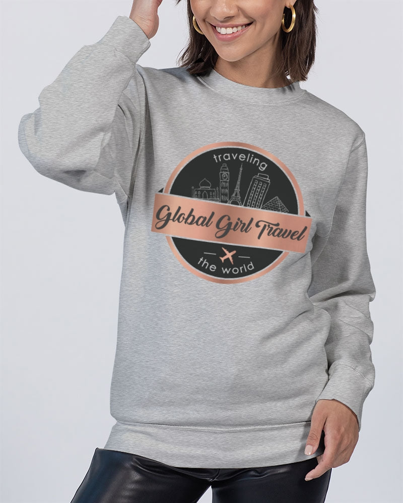 Global Girl Travel Unisex Premium Crewneck Sweatshirt | Lane Seven