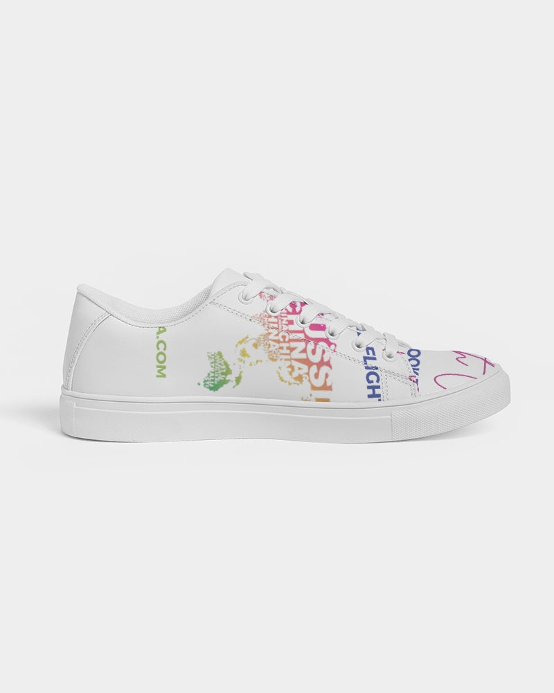 Travel with Centoria T-Shirt Men's Faux-Leather Sneaker