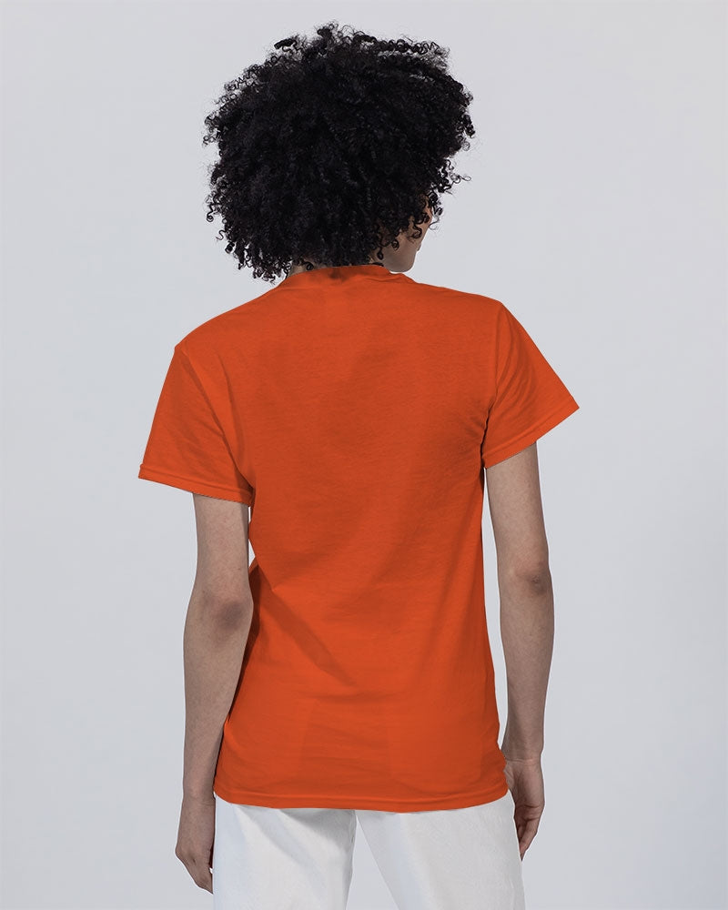 Book That Flight Sis. - Orange Unisex Heavy Cotton T-Shirt | Gildan