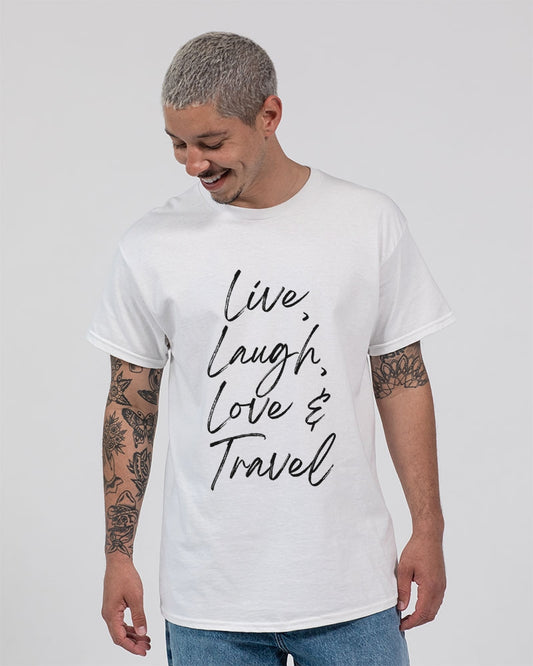 Live, Laugh, Love... - Black Font Unisex Ultra Cotton T-Shirt | Gildan