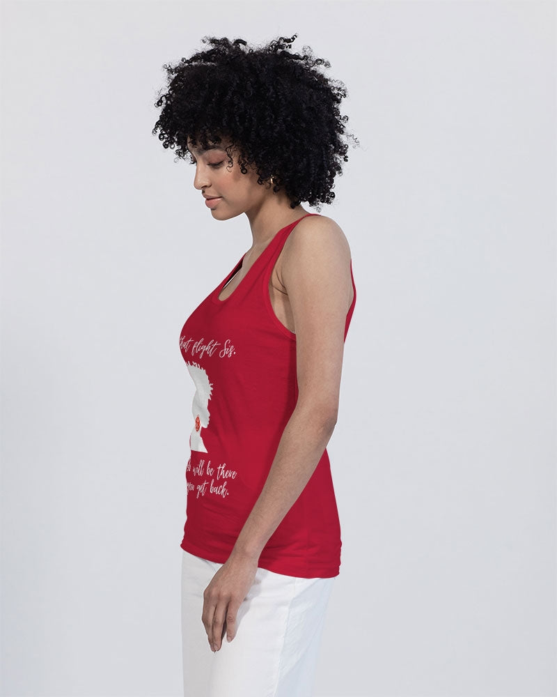 Book That Flight Sis. - Red Unisex Jersey Tank | Bella + Canvas