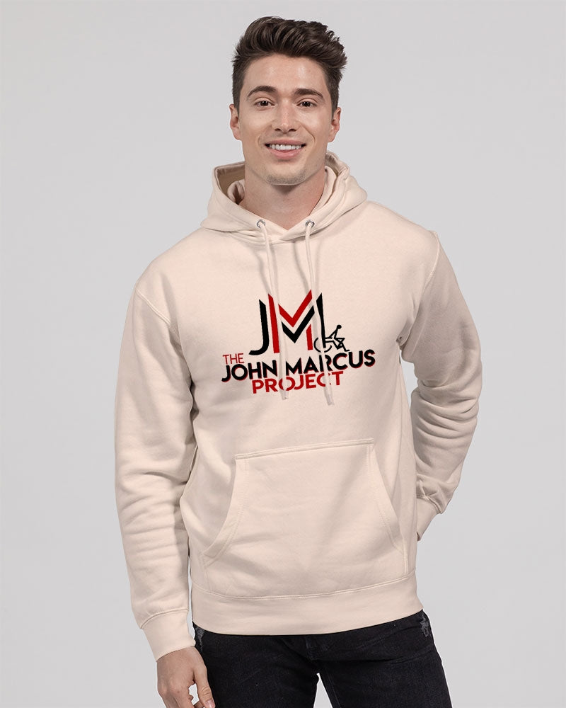 John Marcus - Black & Red Unisex Premium Pullover Hoodie | Lane Seven