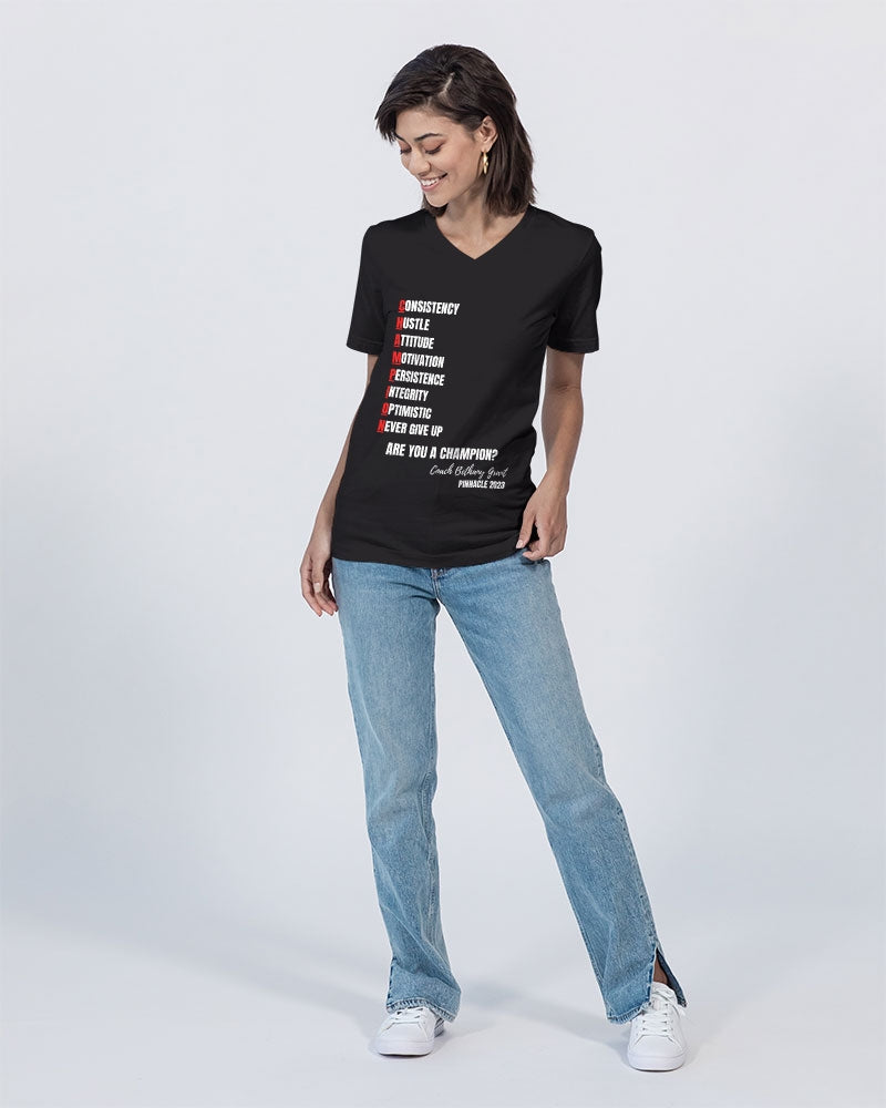 CHAMPION Unisex Jersey V-Neck Tee | Bella + Canvas