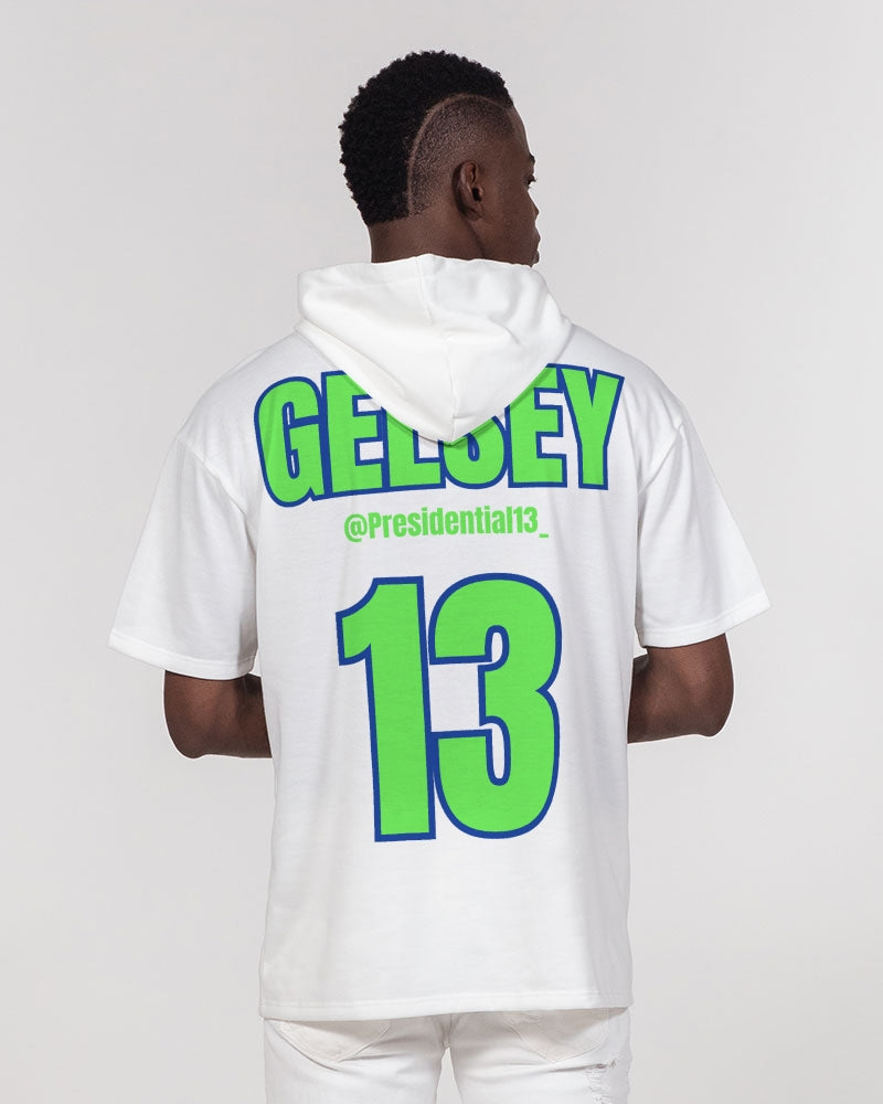 Generals - Football - Blue Outline Men's Premium Heavyweight Short Sleeve Hoodie