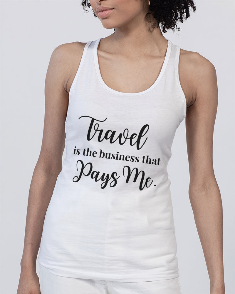 Travel is the Business Unisex Jersey Tank | Bella + Canvas