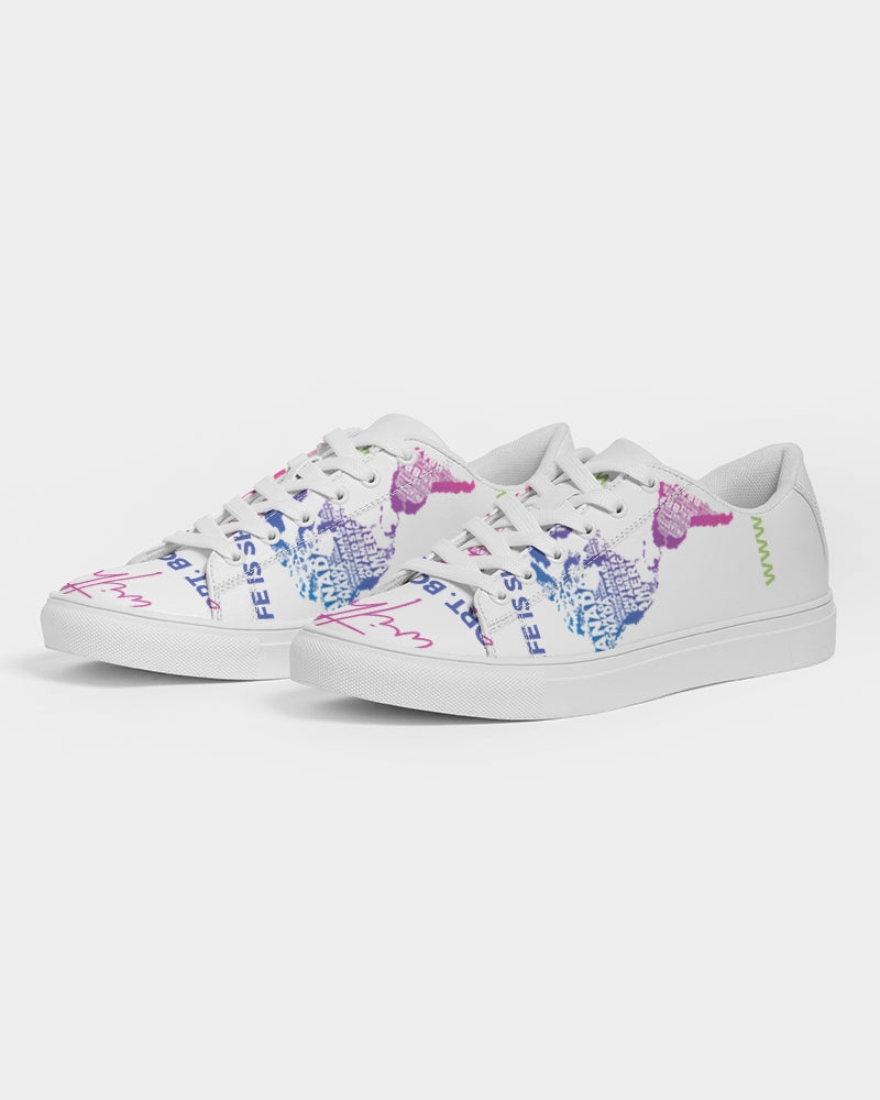 Travel with Centoria T-Shirt Men's Faux-Leather Sneaker