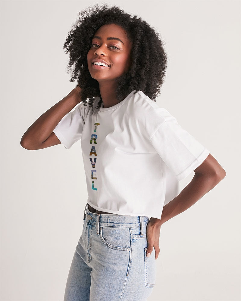 Travel - 2 Women's Lounge Cropped Tee