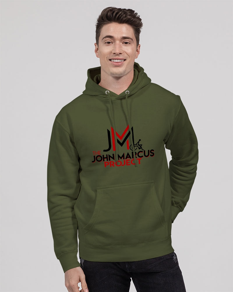 John Marcus - Black & Red Unisex Premium Pullover Hoodie | Lane Seven