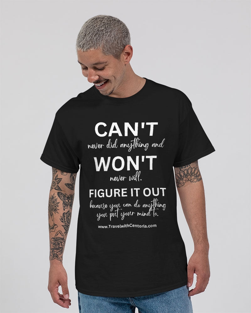 Figure It Out - White Font Unisex Ultra Cotton T-Shirt | Gildan