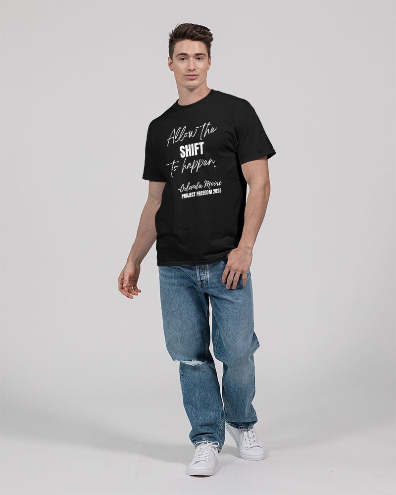 Allow the SHIFT to happen - White Unisex Heavy Cotton T-Shirt | Gildan