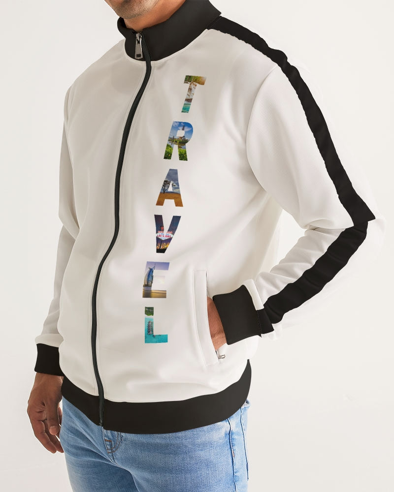 Travel - 2 Men's Stripe-Sleeve Track Jacket