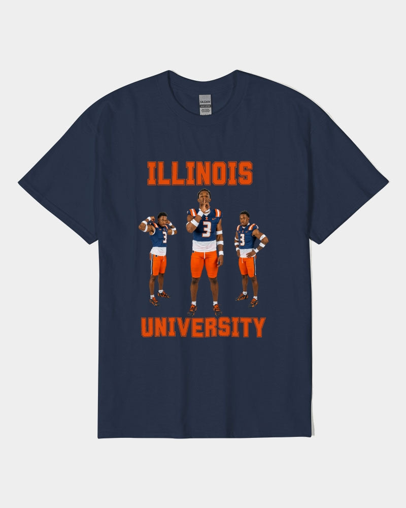 Illinois - 6 Front Unisex Heavy Cotton T-Shirt | Gildan