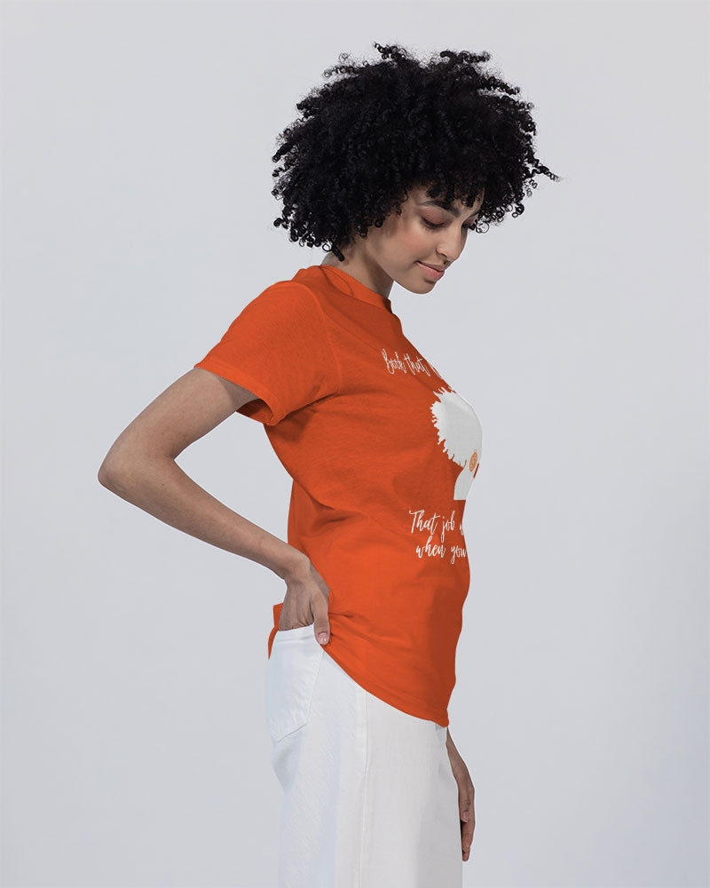 Book That Flight Sis. - Orange Unisex Heavy Cotton T-Shirt | Gildan