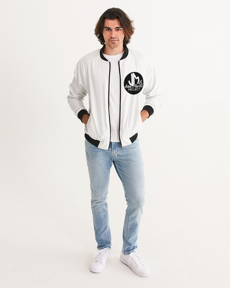 John Marcus - Black & White Men's Bomber Jacket