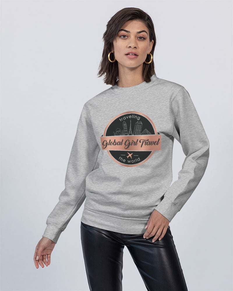 Global Girl Travel Unisex Premium Crewneck Sweatshirt | Lane Seven