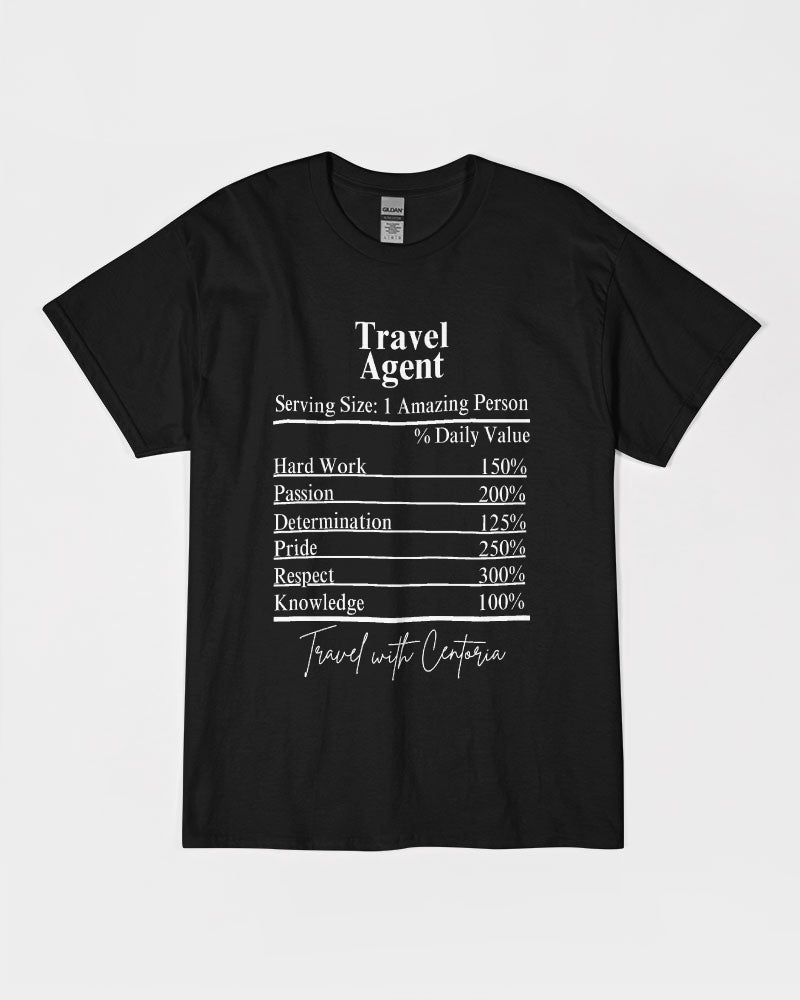 Travel Agent Nutrition Facts Unisex Ultra Cotton T-Shirt | Gildan