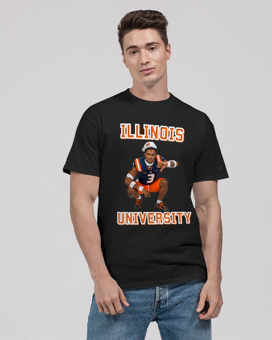 Illinois - 4 Front Unisex Heavy Cotton T-Shirt | Gildan