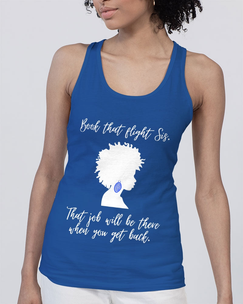 Book That Flight Sis. - Royal Unisex Jersey Tank | Bella + Canvas