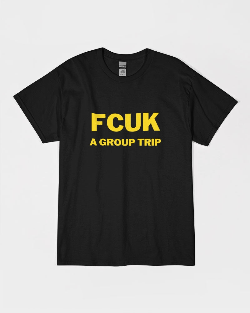 FCUK - Yellow Font Unisex Ultra Cotton T-Shirt | Gildan