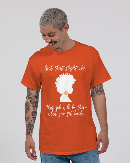 Book That Flight Sis. - Orange Unisex Ultra Cotton T-Shirt | Gildan