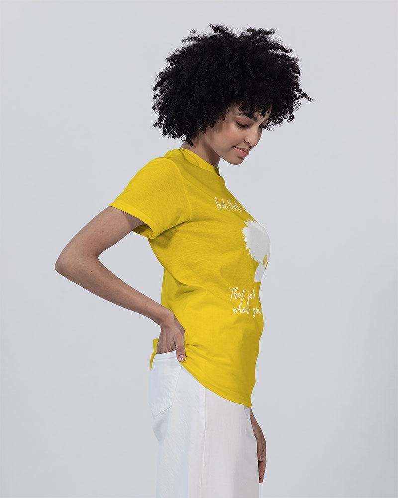 Book That Flight Sis. - Yellow Unisex Heavy Cotton T-Shirt | Gildan