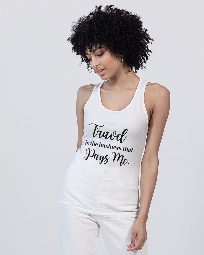 Travel is the Business Unisex Jersey Tank | Bella + Canvas