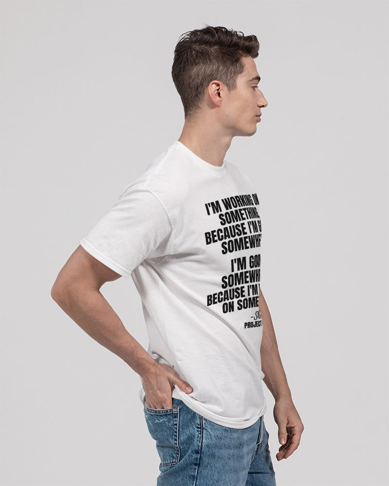 I'm Working On Something Unisex Heavy Cotton T-Shirt | Gildan
