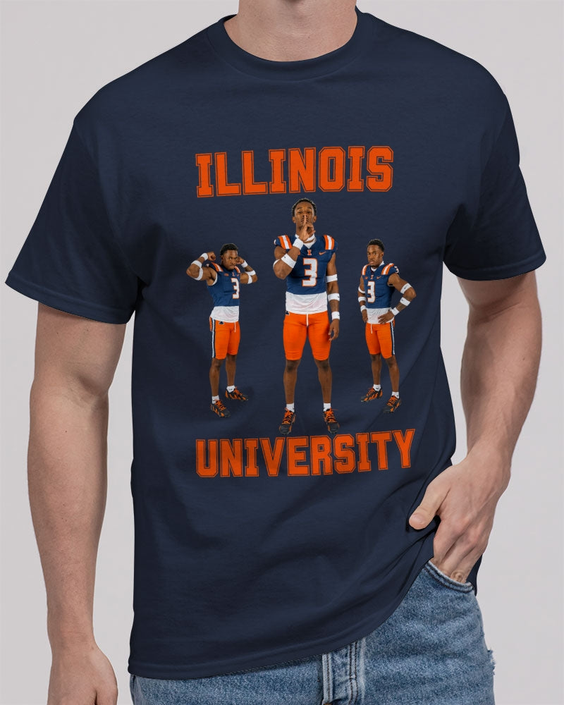 Illinois - 6 Front Unisex Heavy Cotton T-Shirt | Gildan