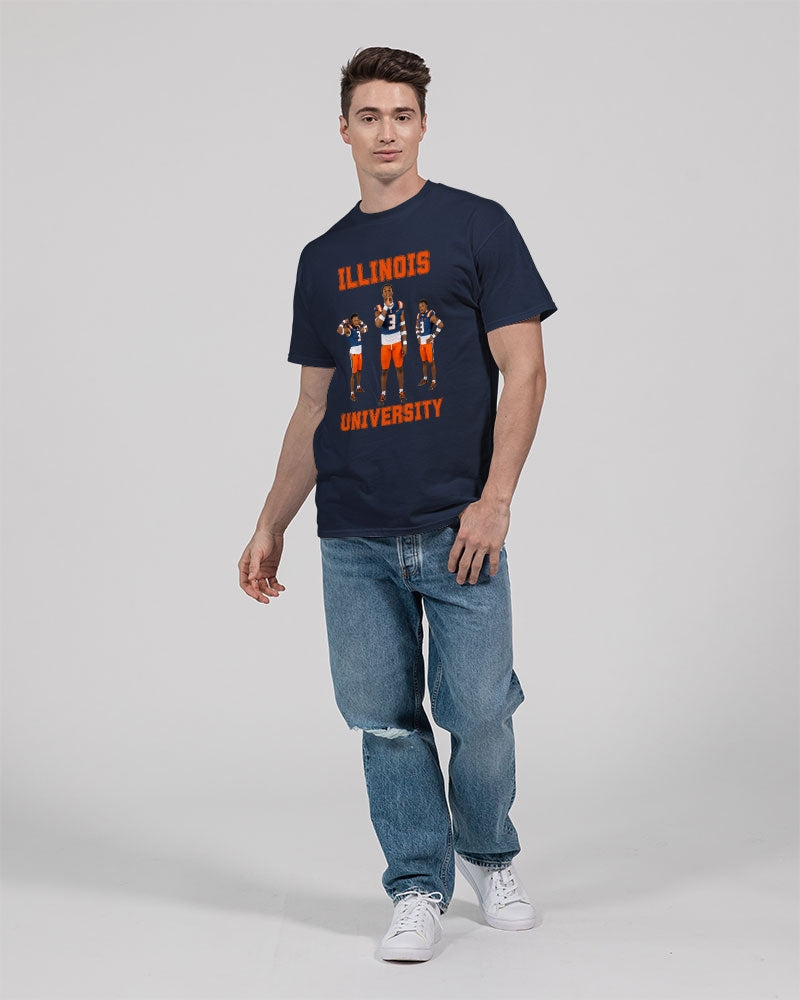 Illinois - 6 Front Unisex Heavy Cotton T-Shirt | Gildan