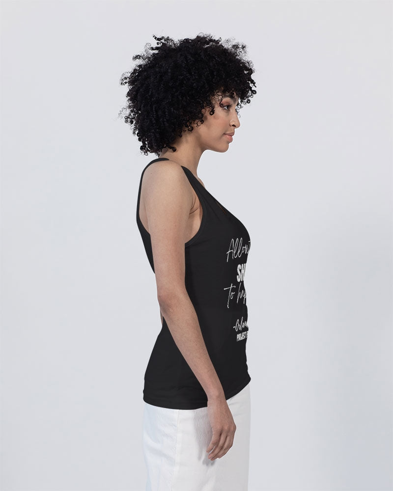 Allow the SHIFT to happen - White Unisex Jersey Tank | Bella + Canvas