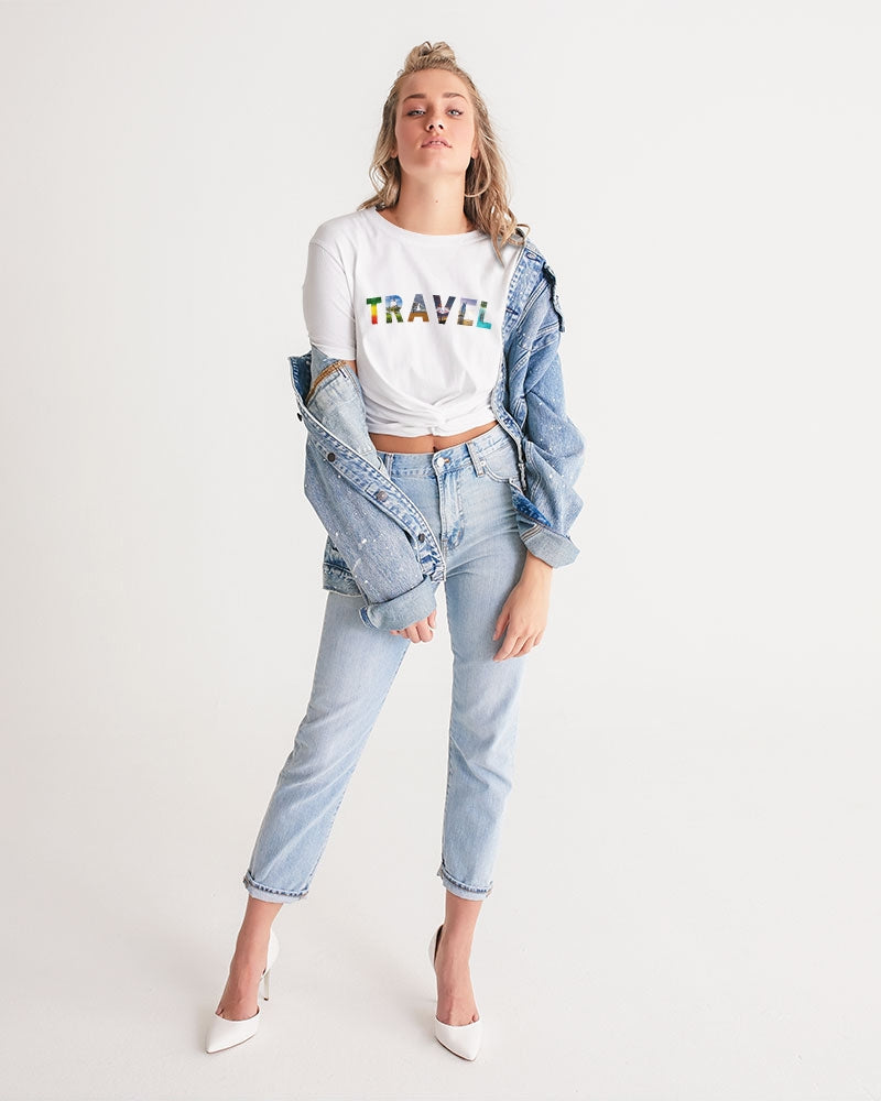 Travel Women's Twist-Front Cropped Tee