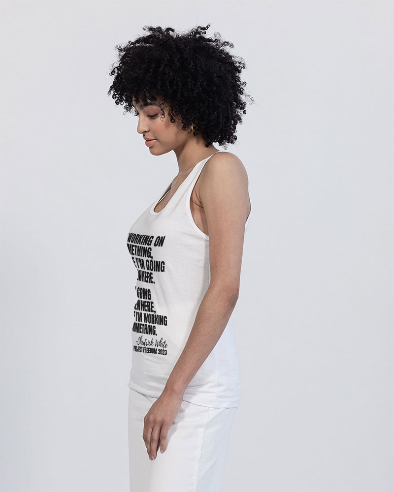 I'm Working On Something Unisex Jersey Tank | Bella + Canvas