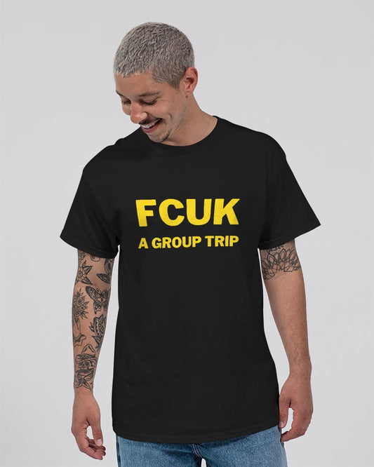 FCUK - Yellow Font Unisex Ultra Cotton T-Shirt | Gildan