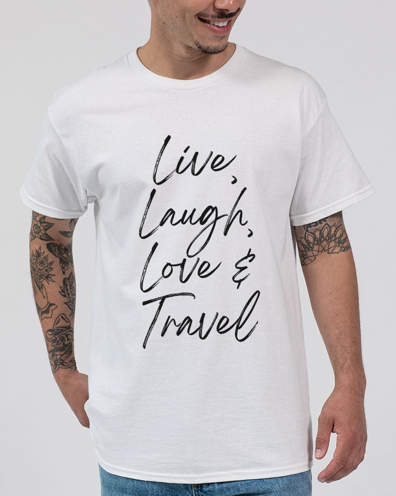 Live, Laugh, Love... - Black Font Unisex Ultra Cotton T-Shirt | Gildan