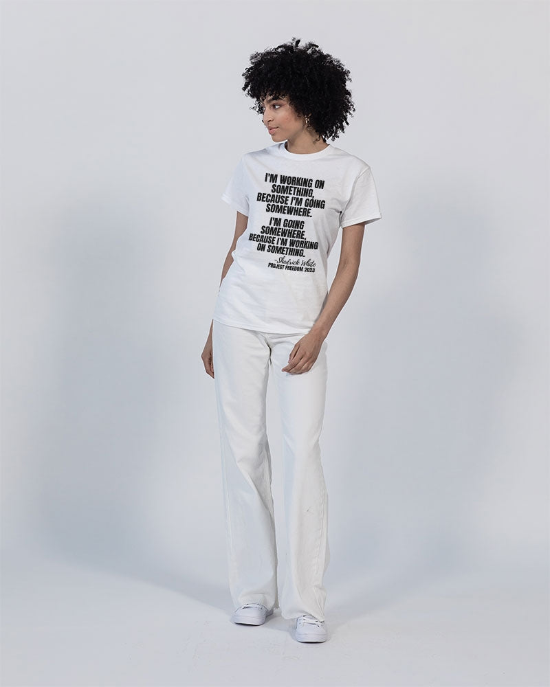 I'm Working On Something Unisex Heavy Cotton T-Shirt | Gildan