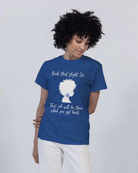 Book That Flight Sis. - Royal Unisex Heavy Cotton T-Shirt | Gildan