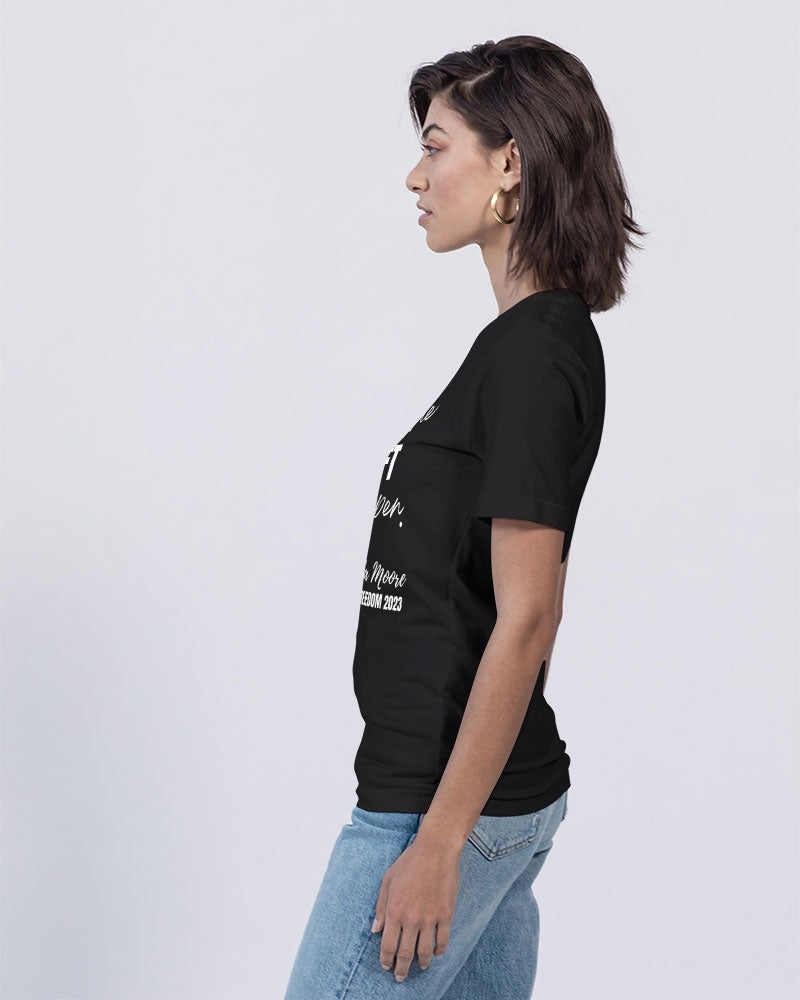 Allow the SHIFT to happen - White Unisex Jersey V-Neck Tee | Bella + Canvas