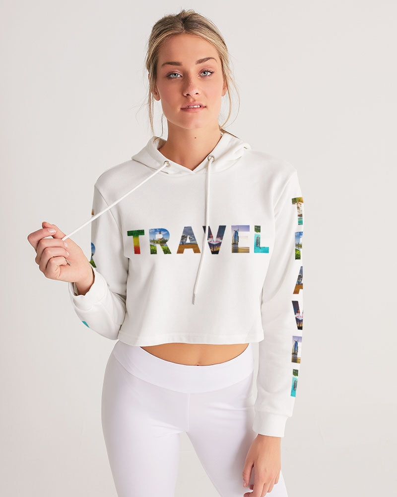 Travel - 1 Women's Cropped Hoodie