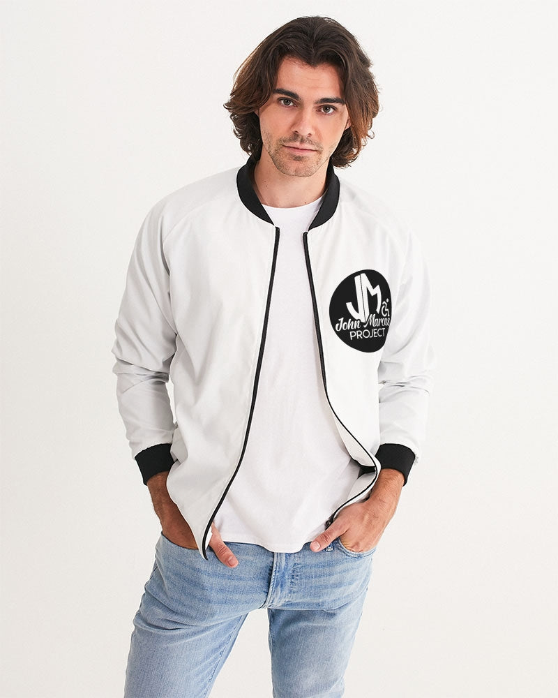 John Marcus - Black & White Men's Bomber Jacket