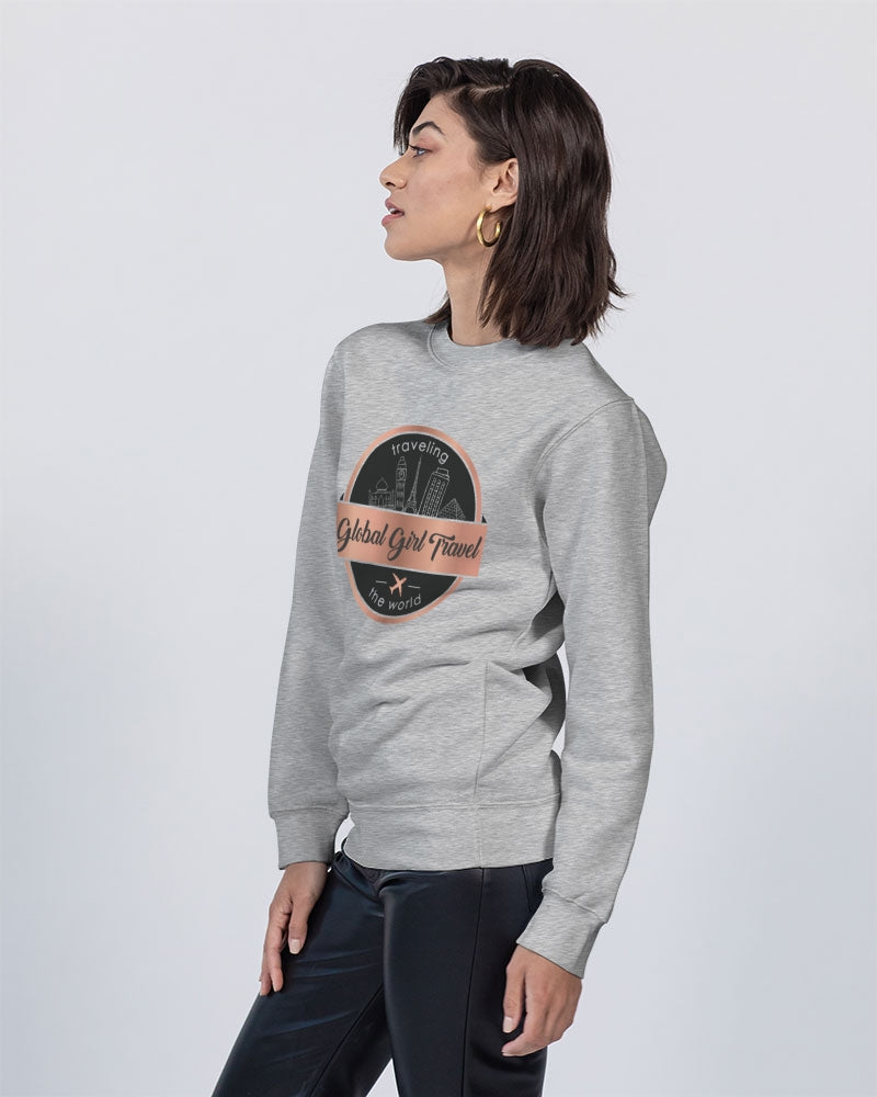 Global Girl Travel Unisex Premium Crewneck Sweatshirt | Lane Seven