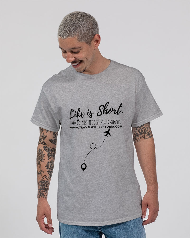 Life is Short - Gray Shirt / Black Font Unisex Ultra Cotton T-Shirt | Gildan