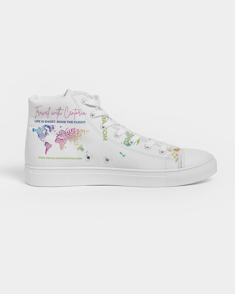 Travel with Centoria T-Shirt Women's Hightop Canvas Shoe