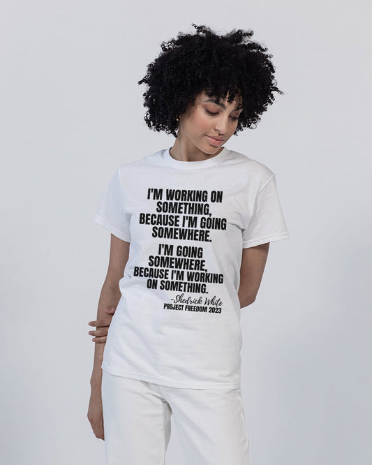 I'm Working On Something Unisex Heavy Cotton T-Shirt | Gildan
