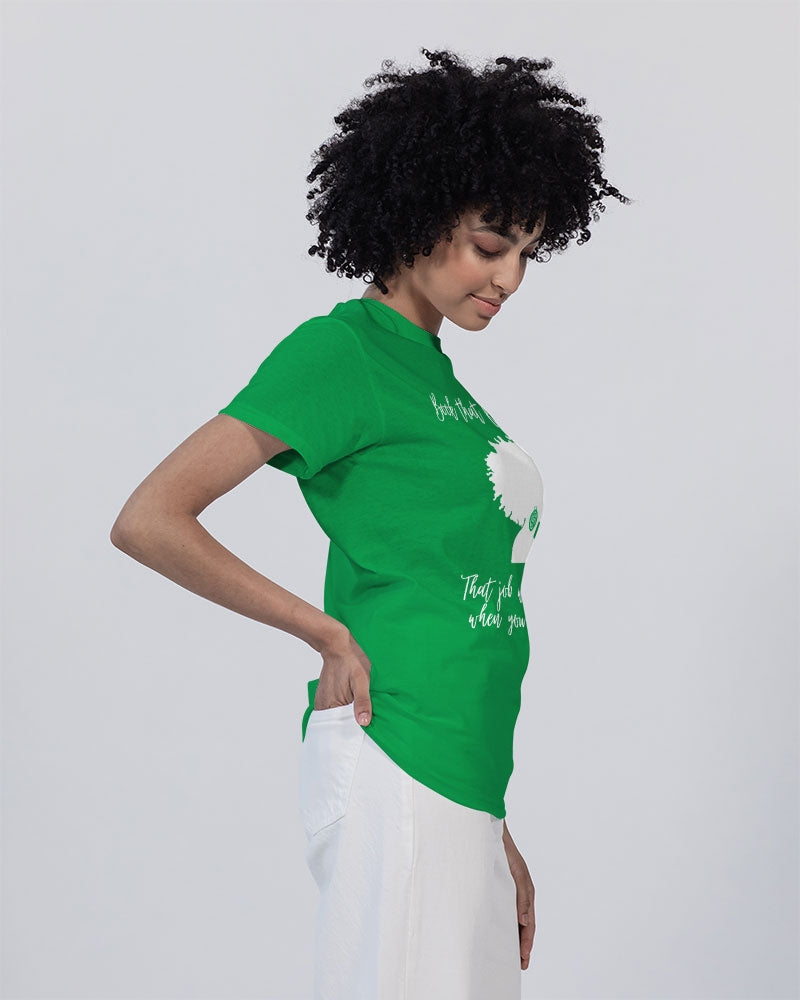 Book That Flight Sis. - Green Unisex Heavy Cotton T-Shirt | Gildan