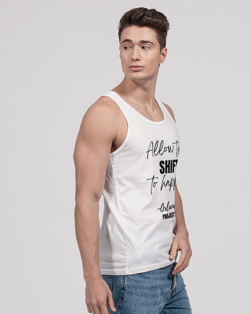 Allow the SHIFT to happen - Black Unisex Jersey Tank | Bella + Canvas