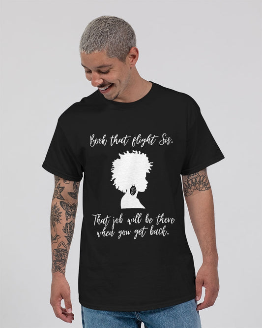 Book That Flight Sis. - Black 2 Unisex Ultra Cotton T-Shirt | Gildan
